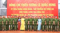 Thứ trưởng Lê Quốc Hùng kiểm tra công tác bảo vệ mục tiêu của lực lượng CSCĐ