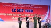 Trung tâm Huấn luyện và Bồi dưỡng nghiệp vụ 1 mít tinh kỷ niệm ngày 20-10