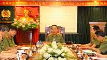 Thứ trưởng Trần Quốc Tỏ làm việc với Cơ quan UBKT Đảng ủy Công an Trung ương