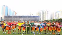 Bộ Tư lệnh Cảnh sát cơ động khai mạc Giải bóng đá chào mừng đại hội đảng các cấp