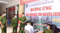 Hơn 620 CBCS Bộ Tư lệnh Cảnh sát cơ động tham gia hiến máu