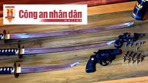 Thu nhiều súng, kiếm trong đường dây đánh bạc 3.000 tỷ đồng