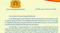 Giám đốc CATP Đà Nẵng động viên, yêu cầu CBCS nâng cao trách nhiệm chống dịch COVID-19