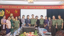 Đoàn nhà báo Vương quốc Campuchia thăm và làm việc tại Báo CAND