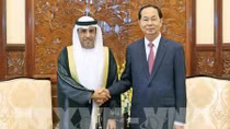 Chủ tịch nước Trần Đại Quang tiếp các Đại sứ UAE, Mozambique, Hàn Quốc trình Quốc thư