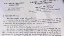 Truy xét nghi vấn lộ đề thi kiểm tra học kỳ lớp 12 ở Khánh Hòa