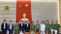 Đoàn Cảnh sát quốc gia Hàn Quốc thăm và làm việc với Công an Quảng Ninh
