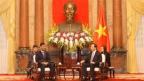 Chủ tịch nước Trần Đại Quang tiếp Bộ trưởng Bộ nội vụ Myanmar