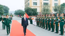 Chủ tịch nước Trần Đại Quang thăm, làm việc với lực lượng vũ trang Quân khu 1