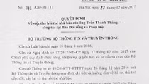 Thu thẻ nhà báo người gửi công văn cho ông Đoàn Ngọc Hải