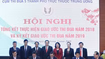 Cụm thi đua 5 thành phố trực thuộc Trung ương ký giao ước thi đua năm 2019