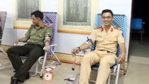 Công an Phú Quốc tham gia hiến máu tình nguyện