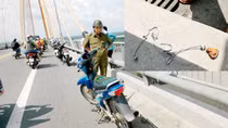 Dựng xe trên cầu rồi nhảy xuống sông