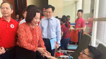 Ngày hội "Giọt hồng Đất mỏ" tiếp nhận 626 đơn vị máu