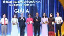 Trang trọng Lễ trao Giải Báo chí quốc gia năm 2018