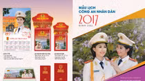 Phát hành lịch Công an nhân dân 2017