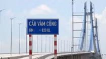 Ngày 19-5, khánh thành, đưa vào khai thác cầu Vàm Cống