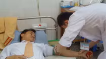 Thiếu tá công an Quảng Xương hiến máu cứu người