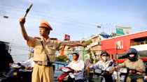 Phân luồng giao thông thi công nút giao thông Bưởi