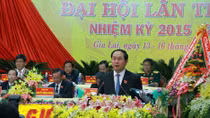 Bộ trưởng Trần Đại Quang chỉ đạo Đại hội Đảng bộ tỉnh Gia Lai