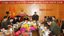 Thứ trưởng Bùi Văn Thành làm việc tại Hà Nam về việc quy hoạch cụm trường CAND