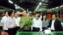 Bộ trưởng Trần Đại Quang thăm các mô hình sản xuất hoa công nghệ cao