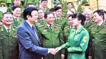 Chủ tịch nước Trương Tấn Sang tiếp Đoàn đại biểu dự Đại hội Thi đua Quyết thắng toàn quân 