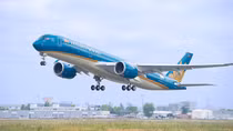 Máy bay Airbus A350 XWB của Vietnam Airlines bay thử thành công