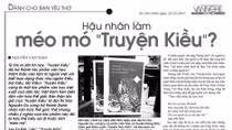 Lại có sự nhầm lẫn khi đọc “Truyện Kiều”