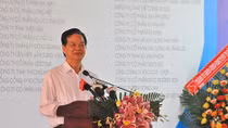 Thủ tướng Nguyễn Tấn Dũng dự Lễ thông xe cầu Hòa Trung và đoạn Năm Căn- Đất Mũi