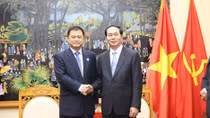 Bộ trưởng Trần Đại Quang tiếp Đoàn đại biểu cấp cao Bộ An ninh Quốc gia Trung Quốc