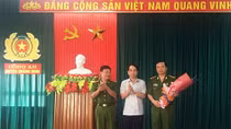 Khen thưởng Công an huyện bắt đối tượng đặc biệt nguy hiểm 