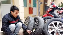 Sửng sốt với những quái chiêu của những tên trộm lốp ô tô