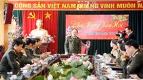 Thứ trưởng Bùi Quang Bền kiểm tra công tác tại Tổng cục Chính trị CAND