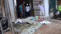 Bình khí bất ngờ phát nổ như bom, nhiều nhà dân hư hại