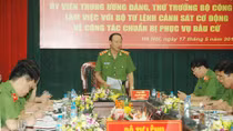 Lực lượng CSCĐ sẵn sàng bảo vệ an toàn tuyệt đối Ngày hội đất nước
