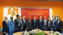 Chủ tịch nước Trương Tấn Sang thăm và làm việc với Công ty Movitel