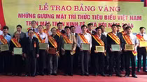 Bảng vàng gương mặt trí thức tiêu biểu Việt Nam 2014