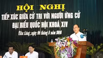 Thủ tướng Chính phủ Nguyễn Xuân Phúc và các ứng cử viên ĐBQH gặp gỡ cử tri tại Hải Phòng