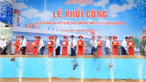 Khởi công xây dựng cầu vượt tại nút giao Ô Đông Mác - Nguyễn Khoái