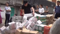 Phát hiện kho hàng chứa 2.340kg thực phẩm nhập lậu