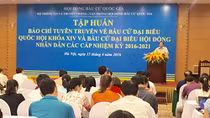 Tập huấn tuyên truyền về bầu cử Quốc hội khóa XIV và HĐND các cấp