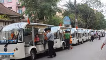 Thí điểm xe điện 4 bánh phục vụ khách du lịch