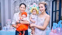 Maya tất bật chuẩn bị sinh nhật 1 tuổi cho con gái