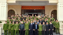 Bộ trưởng Trần Đại Quang thăm và làm việc tại Công an huyện Kim Sơn, tỉnh Ninh Bình