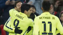 Barca đuổi sát Real bằng chiến thắng 5 sao