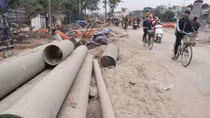 Ngổn ngang đoạn đường làm 10 năm chưa xong hơn 500m
