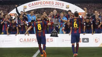 Messi lập cú đúp, Barca vô địch Cup Nhà Vua