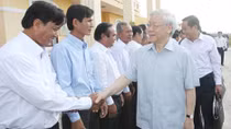 Tổng Bí thư Nguyễn Phú Trọng thăm, làm việc tại tỉnh Sóc Trăng