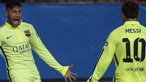 Neymar lập cú đúp, Barca loại Atletico